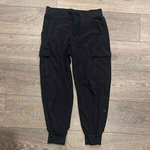 All in Motion Black Cargo Pants with Elastic Waistband